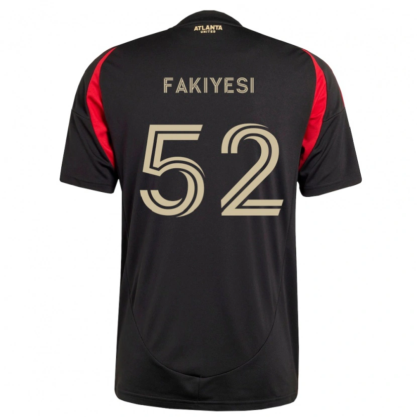 Danxen Kobiety Seyi Fakiyesi #52 Czarny Czerwony Domowa Koszulka 2026/27 Koszulki Klubowe