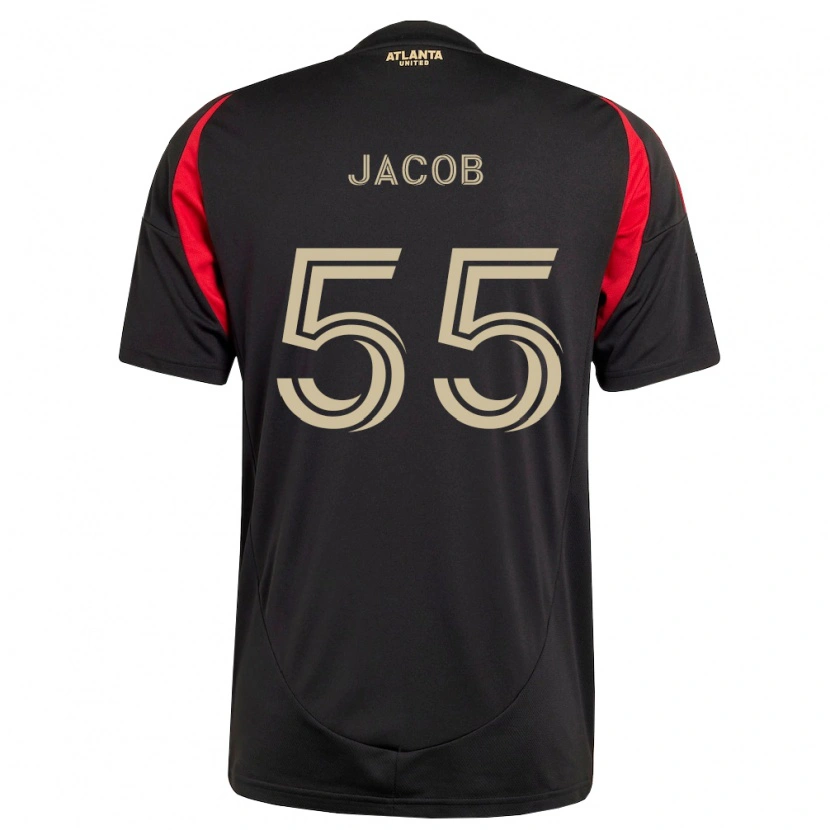 Danxen Kobiety Tomás Jacob #55 Czarny Czerwony Domowa Koszulka 2026/27 Koszulki Klubowe
