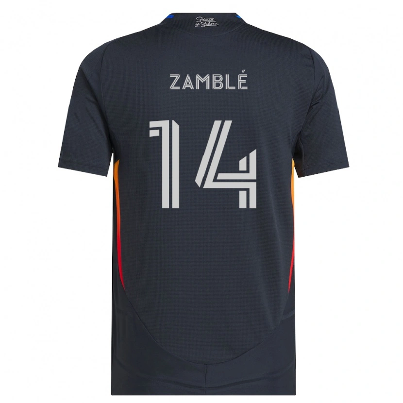 Danxen Kobiety Bryan Zamblé #14 Ciemnoszary Czerwony Domowa Koszulka 2026/27 Koszulki Klubowe