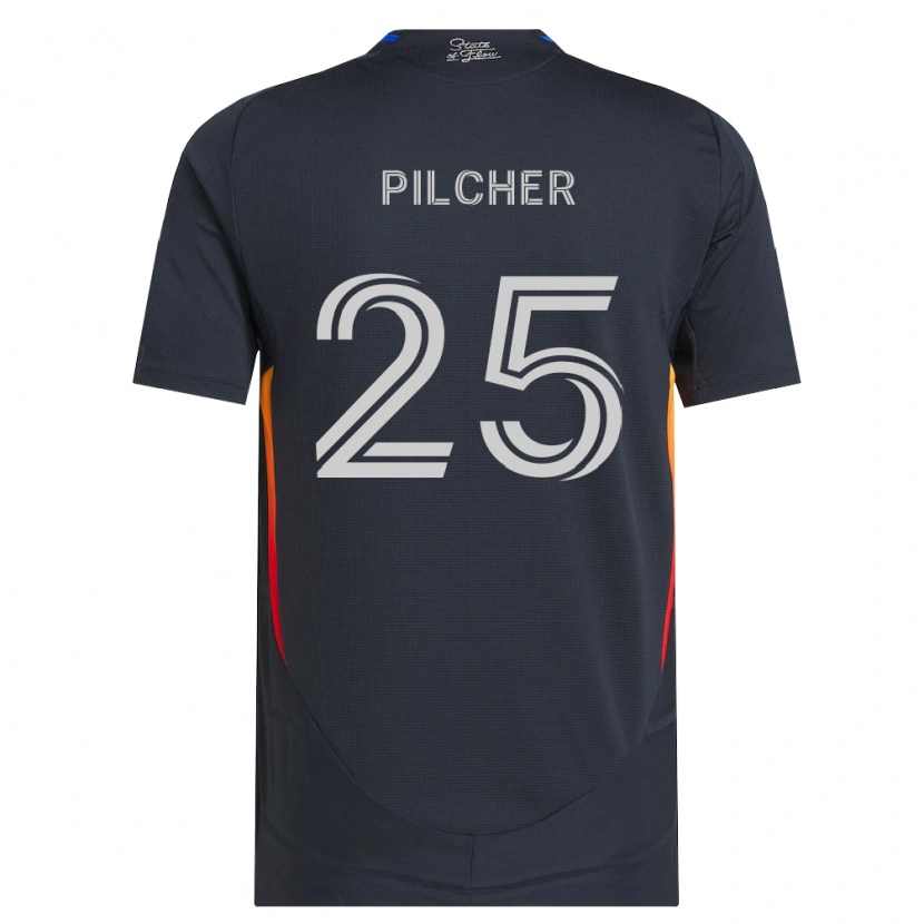 Danxen Kobiety Ian Pilcher #25 Ciemnoszary Czerwony Domowa Koszulka 2026/27 Koszulki Klubowe
