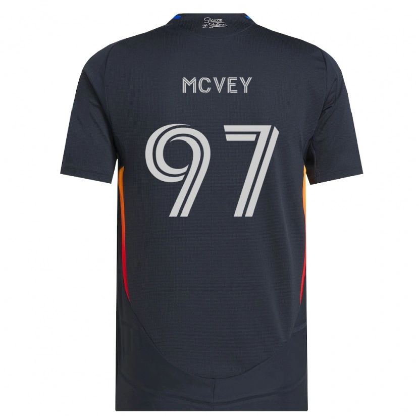 Danxen Kobiety Christopher Mcvey #97 Ciemnoszary Czerwony Domowa Koszulka 2026/27 Koszulki Klubowe