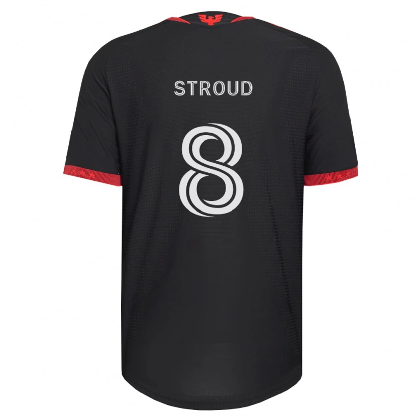 Danxen Kobiety Jared Stroud #8 Czarny Biały Czerwony Domowa Koszulka 2026/27 Koszulki Klubowe