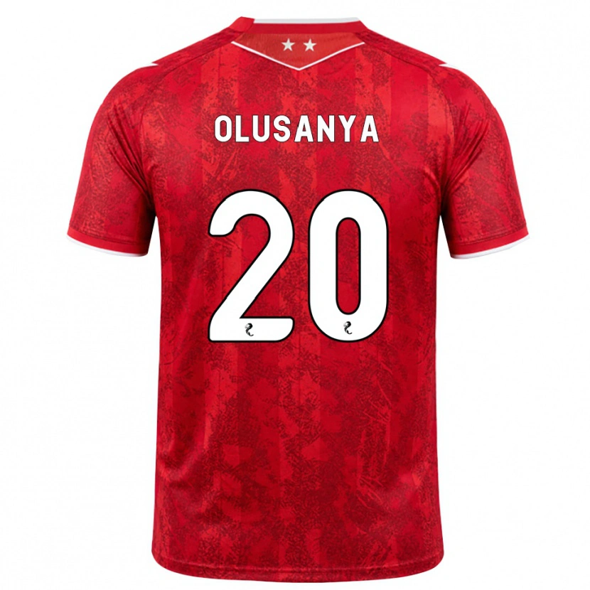Danxen Kobiety Toyosi Olusanya #20 Czerwony Biały Domowa Koszulka 2026/27 Koszulki Klubowe