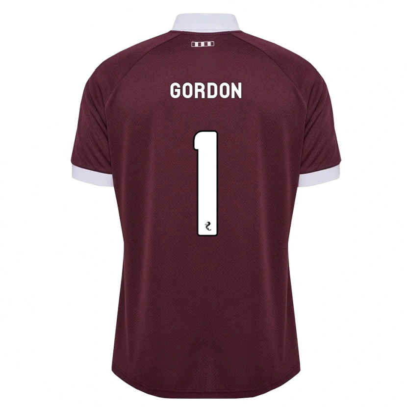 Danxen Kobiety Craig Gordon #1 Bordowy Biały Domowa Koszulka 2026/27 Koszulki Klubowe
