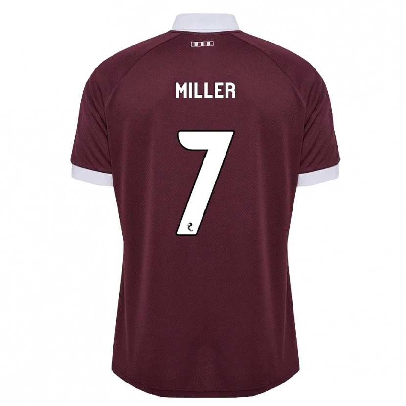 Danxen Kobiety Calvin Miller #7 Bordowy Biały Domowa Koszulka 2026/27 Koszulki Klubowe