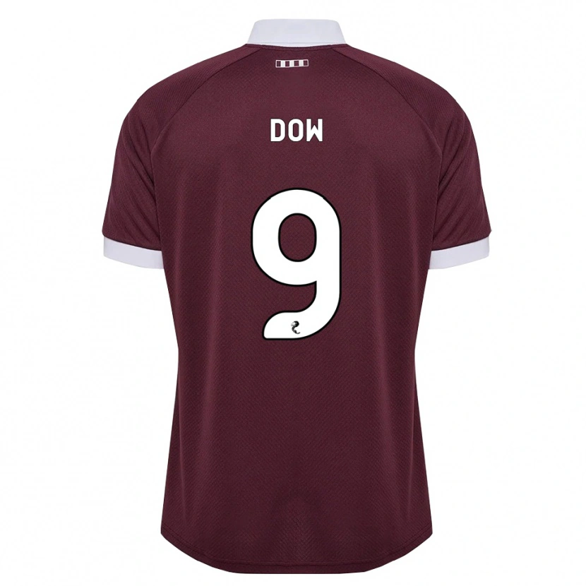 Danxen Kobiety Connor Dow #9 Bordowy Biały Domowa Koszulka 2026/27 Koszulki Klubowe