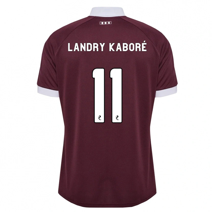 Danxen Kobiety Pierre Landry Kaboré #11 Bordowy Biały Domowa Koszulka 2026/27 Koszulki Klubowe
