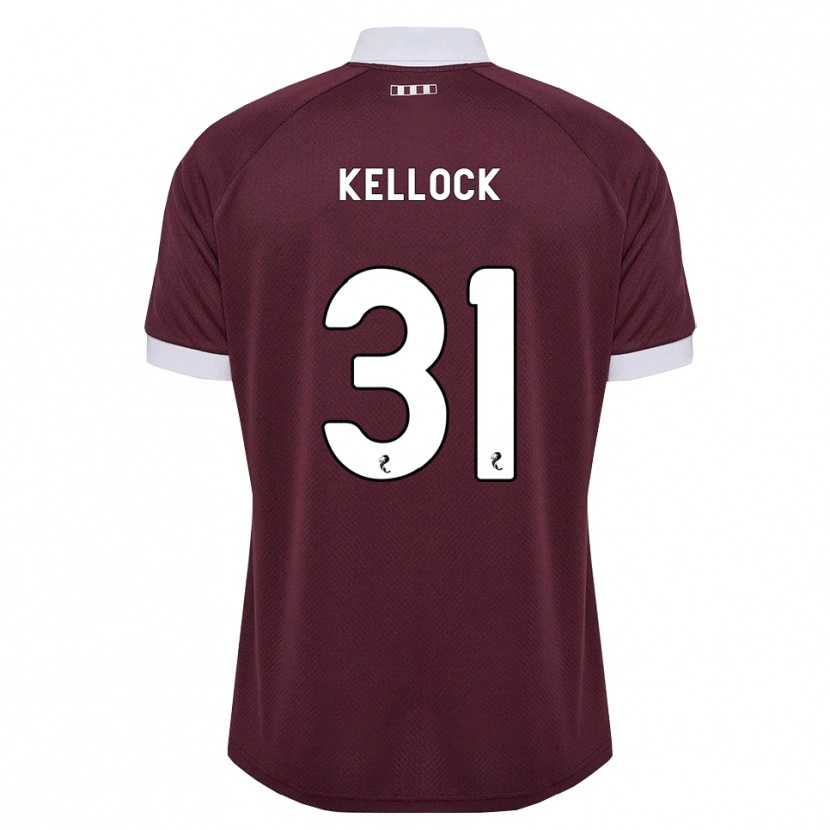 Danxen Kobiety Peter Kellock #31 Bordowy Biały Domowa Koszulka 2026/27 Koszulki Klubowe