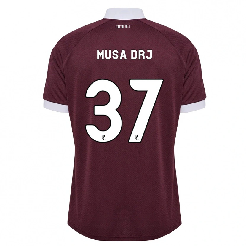 Danxen Kobiety Musa Drammeh #37 Bordowy Biały Domowa Koszulka 2026/27 Koszulki Klubowe