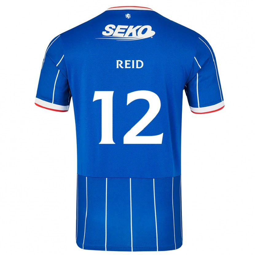 Danxen Kobiety James Reid #12 Czerwony Niebieski Biały Domowa Koszulka 2026/27 Koszulki Klubowe