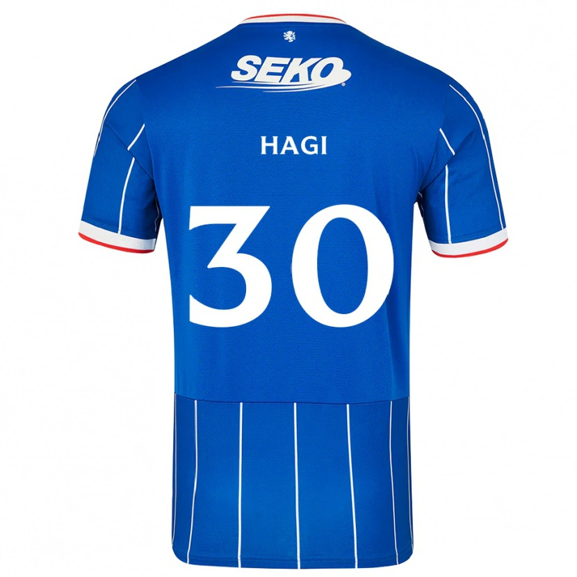 Danxen Kobiety Ianis Hagi #30 Czerwony Niebieski Biały Domowa Koszulka 2026/27 Koszulki Klubowe
