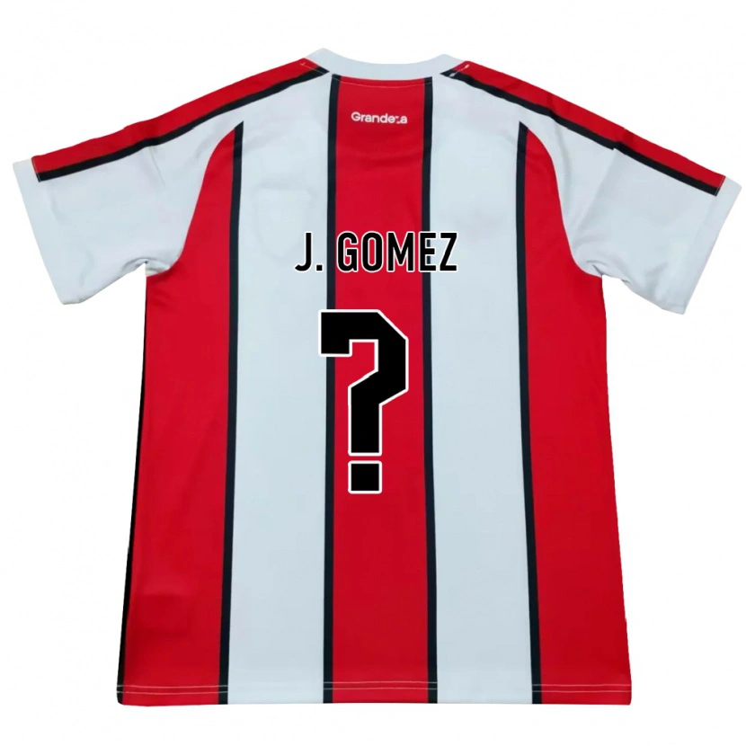 Danxen Kobiety Joaquin Gomez #0 Biały Czerwony Czarny Wyjazdowa Koszulka 2026/27 Koszulki Klubowe