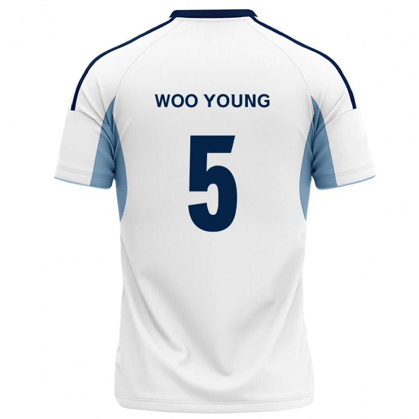 Danxen Kobiety Woo-Young Jung #5 Królewski Niebieski Biały Wyjazdowa Koszulka 2026/27 Koszulki Klubowe