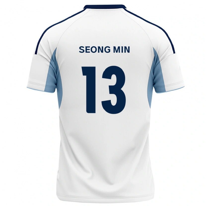 Danxen Kobiety Seong-Min Ryu #13 Królewski Niebieski Biały Wyjazdowa Koszulka 2026/27 Koszulki Klubowe