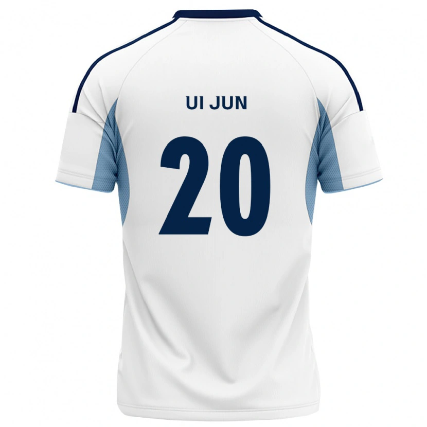 Danxen Kobiety Ui-Jun Hwang #20 Królewski Niebieski Biały Wyjazdowa Koszulka 2026/27 Koszulki Klubowe