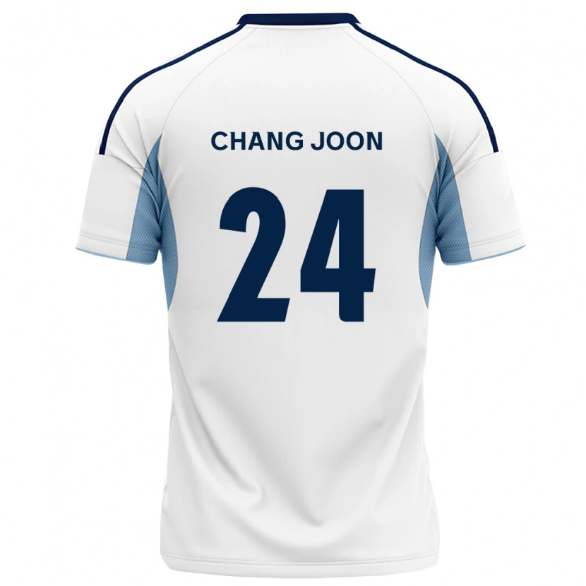 Danxen Kobiety Chang-Joon Lee #24 Królewski Niebieski Biały Wyjazdowa Koszulka 2026/27 Koszulki Klubowe