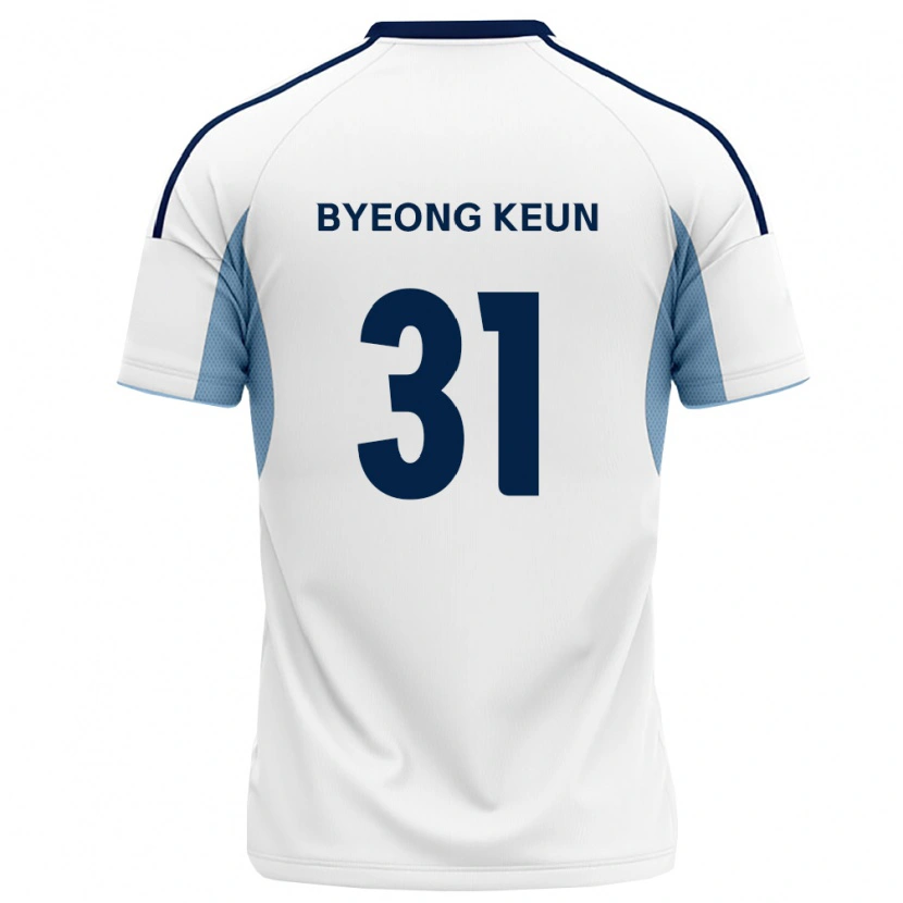Danxen Kobiety Byeong-Keun Hwang #31 Królewski Niebieski Biały Wyjazdowa Koszulka 2026/27 Koszulki Klubowe
