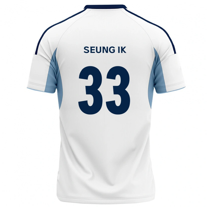 Danxen Kobiety Seung-Ik Lee #33 Królewski Niebieski Biały Wyjazdowa Koszulka 2026/27 Koszulki Klubowe
