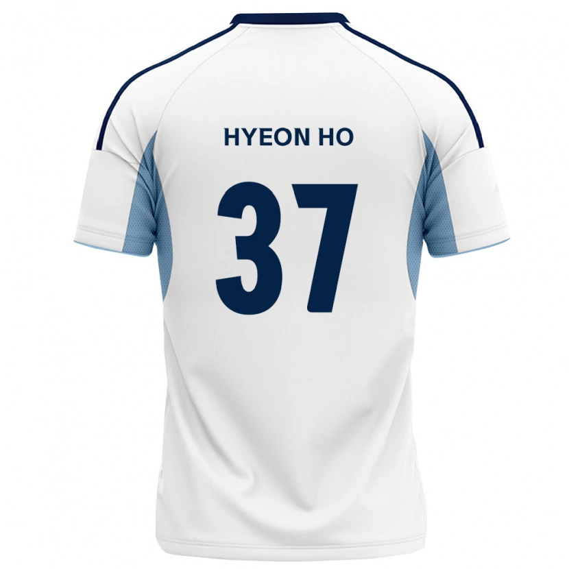 Danxen Kobiety Hyeon-Ho Moon #37 Królewski Niebieski Biały Wyjazdowa Koszulka 2026/27 Koszulki Klubowe