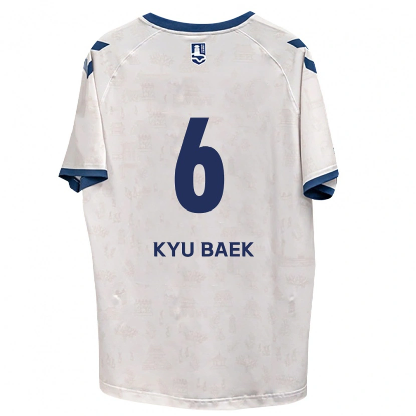 Danxen Kobiety Kyu-Baek Choi #6 Królewski Niebieski Biały Wyjazdowa Koszulka 2026/27 Koszulki Klubowe