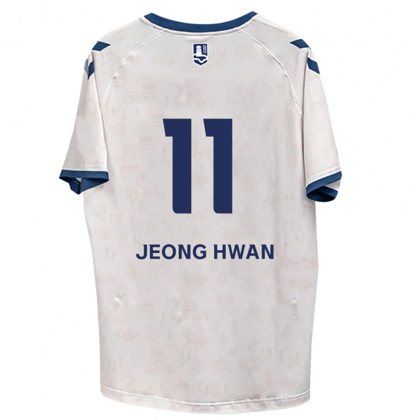 Danxen Kobiety Jeong-Hwan Kim #11 Królewski Niebieski Biały Wyjazdowa Koszulka 2026/27 Koszulki Klubowe