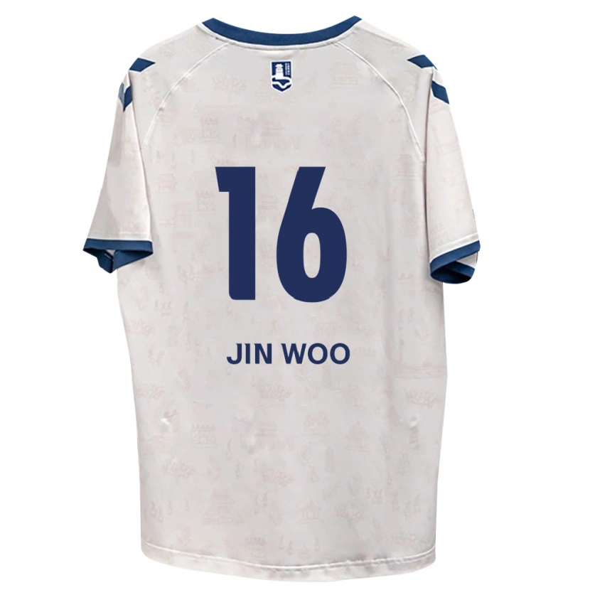 Danxen Kobiety Jin-Woo Jo #16 Królewski Niebieski Biały Wyjazdowa Koszulka 2026/27 Koszulki Klubowe