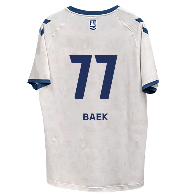 Danxen Kobiety Kyeong Baek #77 Królewski Niebieski Biały Wyjazdowa Koszulka 2026/27 Koszulki Klubowe