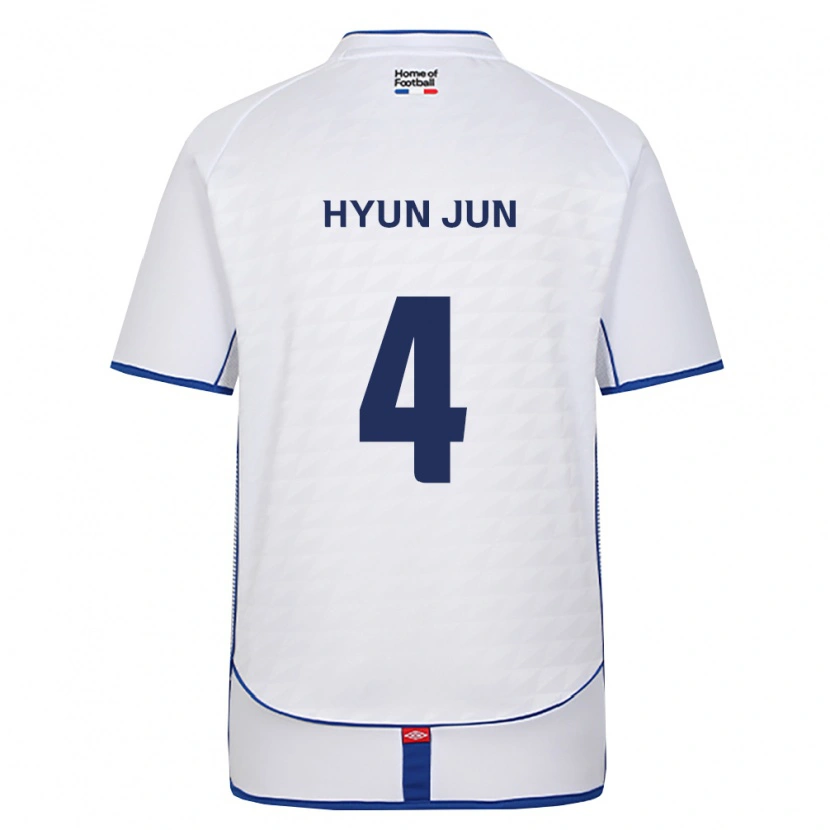 Danxen Kobiety Hyun-Jun Roh #4 Czarny Biały Czerwony Wyjazdowa Koszulka 2026/27 Koszulki Klubowe