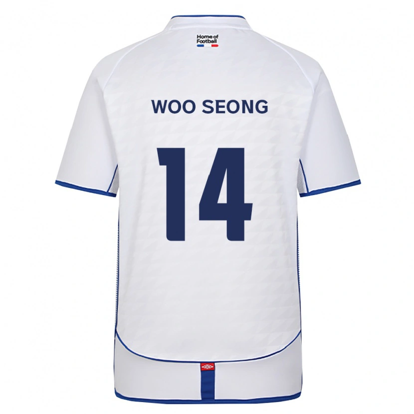 Danxen Kobiety Woo-Seong Seo #14 Czarny Biały Czerwony Wyjazdowa Koszulka 2026/27 Koszulki Klubowe