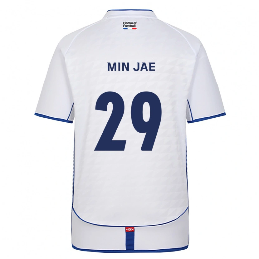 Danxen Kobiety Min-Jae Kim #29 Czarny Biały Czerwony Wyjazdowa Koszulka 2026/27 Koszulki Klubowe