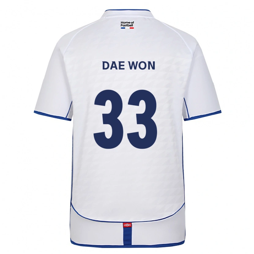 Danxen Kobiety Dae-Won Park #33 Czarny Biały Czerwony Wyjazdowa Koszulka 2026/27 Koszulki Klubowe
