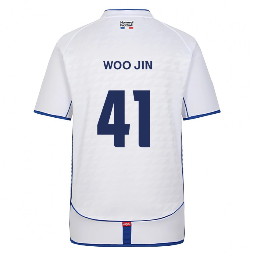 Danxen Kobiety Woo-Jin Kim #41 Czarny Biały Czerwony Wyjazdowa Koszulka 2026/27 Koszulki Klubowe