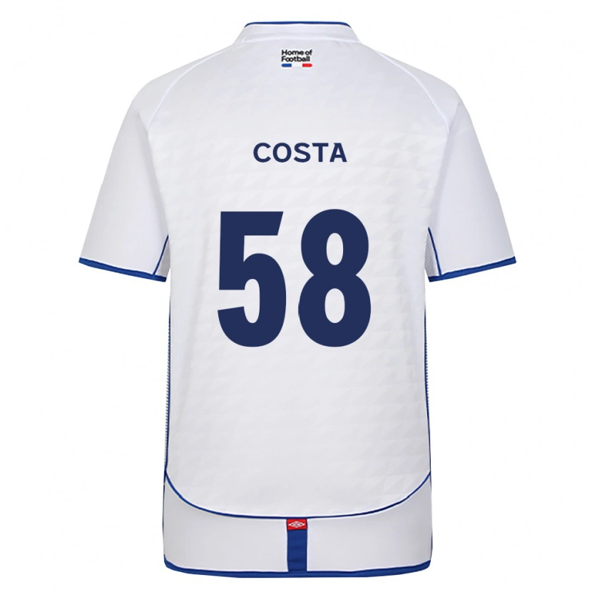 Danxen Kobiety Bruno Costa #58 Czarny Biały Czerwony Wyjazdowa Koszulka 2026/27 Koszulki Klubowe