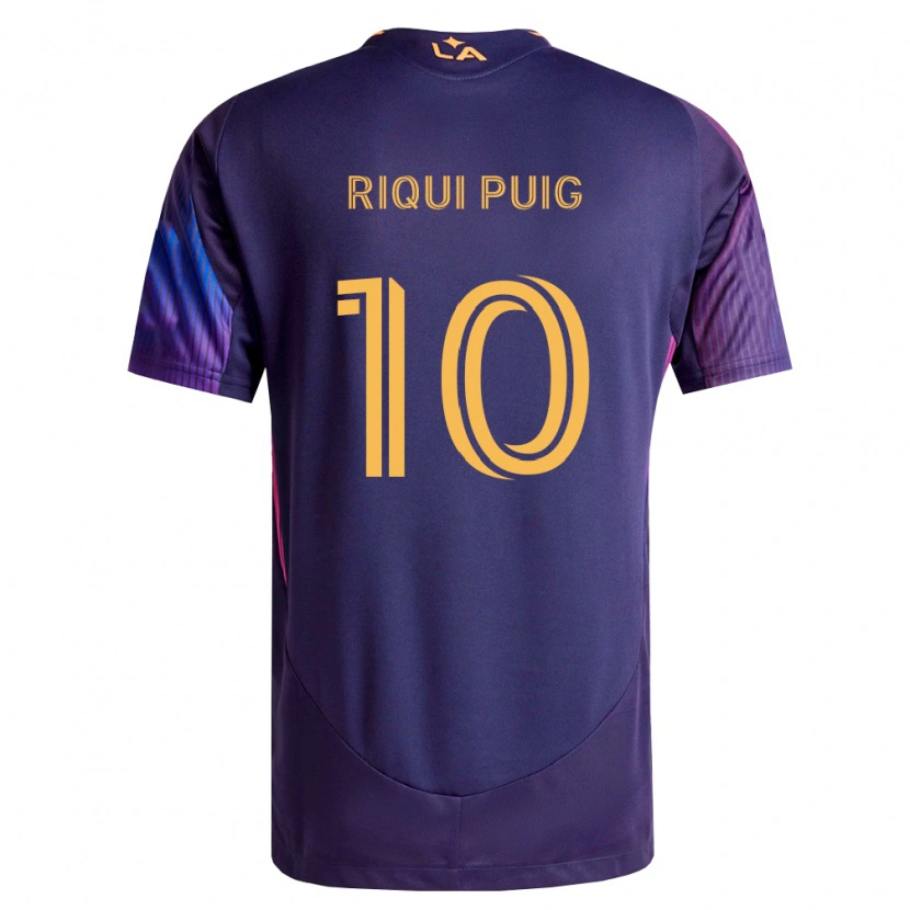 Danxen Kobiety Riqui Puig #10 Głęboka Purpura Żółty Wyjazdowa Koszulka 2026/27 Koszulki Klubowe