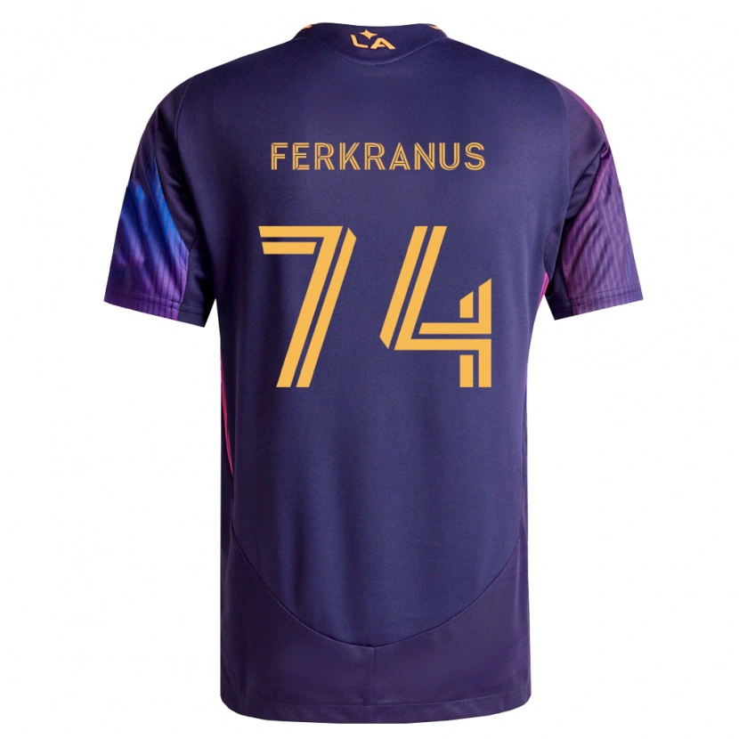 Danxen Kobiety Marcus Ferkranus #74 Głęboka Purpura Żółty Wyjazdowa Koszulka 2026/27 Koszulki Klubowe