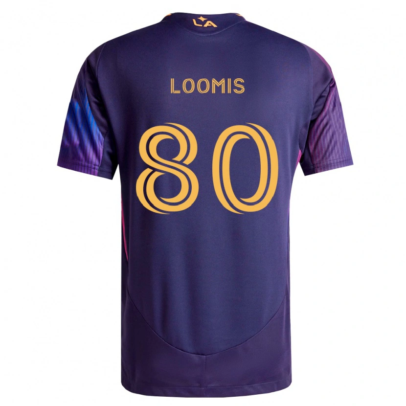 Danxen Kobiety Ethan Loomis #80 Głęboka Purpura Żółty Wyjazdowa Koszulka 2026/27 Koszulki Klubowe