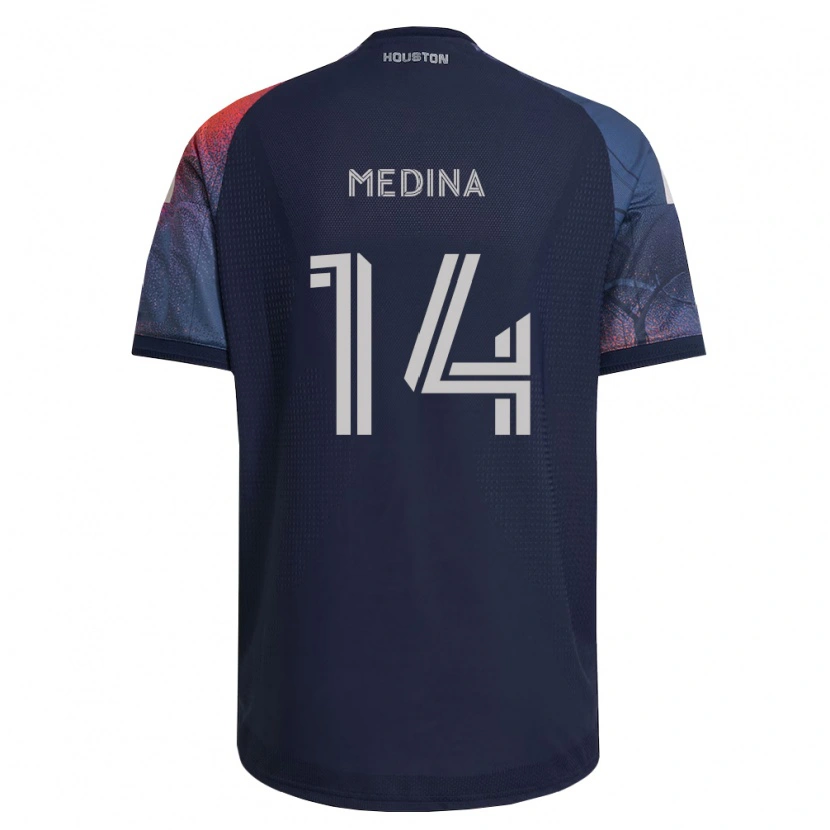 Danxen Kobiety Jeferson Medina #14 Głęboki Niebieski Biały Pomarańczowy Wyjazdowa Koszulka 2026/27 Koszulki Klubowe
