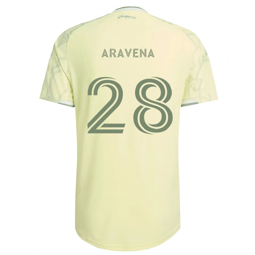 Danxen Kobiety Alexander Aravena #28 Beżowy Biały Wyjazdowa Koszulka 2026/27 Koszulki Klubowe
