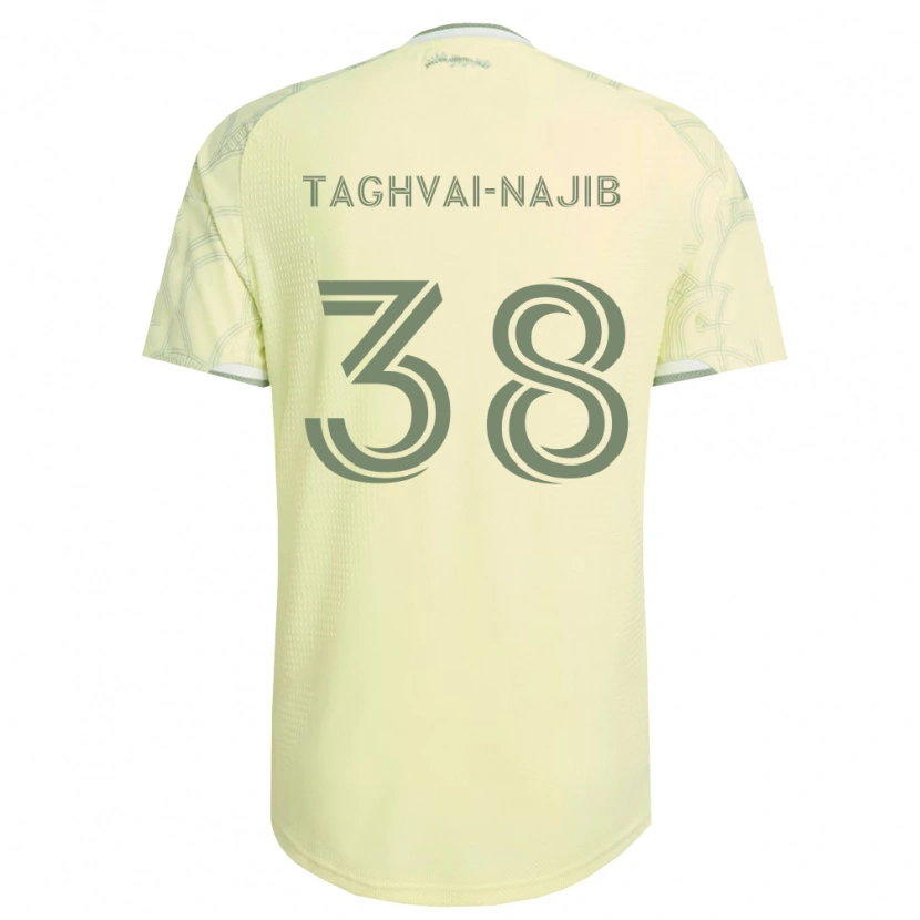 Danxen Kobiety Braxton Taghvai-Najib #38 Beżowy Biały Wyjazdowa Koszulka 2026/27 Koszulki Klubowe
