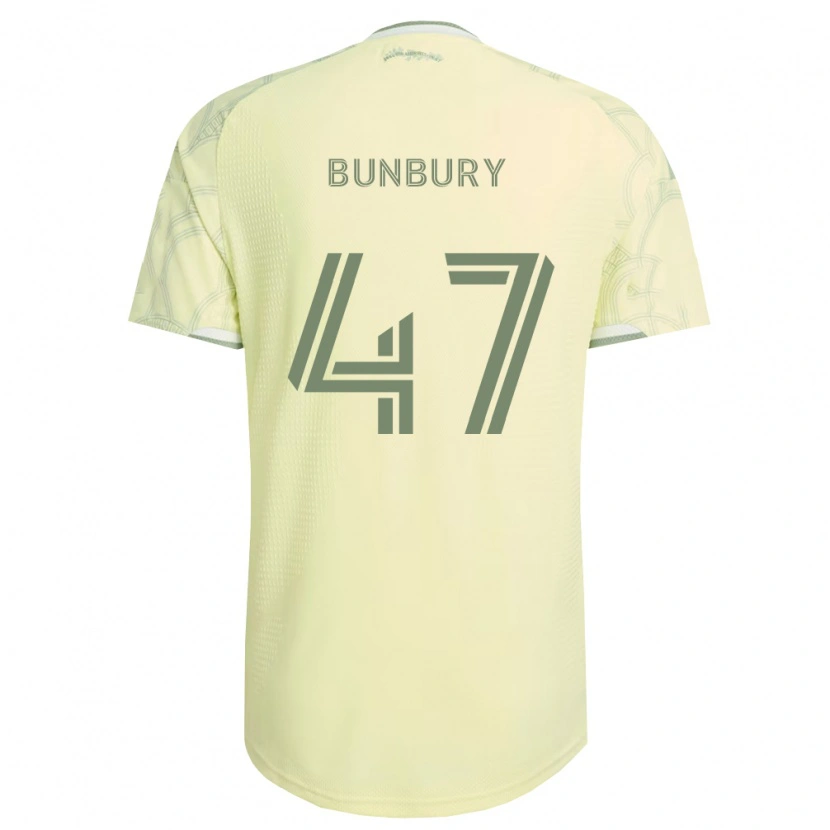 Danxen Kobiety Mataeo Bunbury #47 Beżowy Biały Wyjazdowa Koszulka 2026/27 Koszulki Klubowe