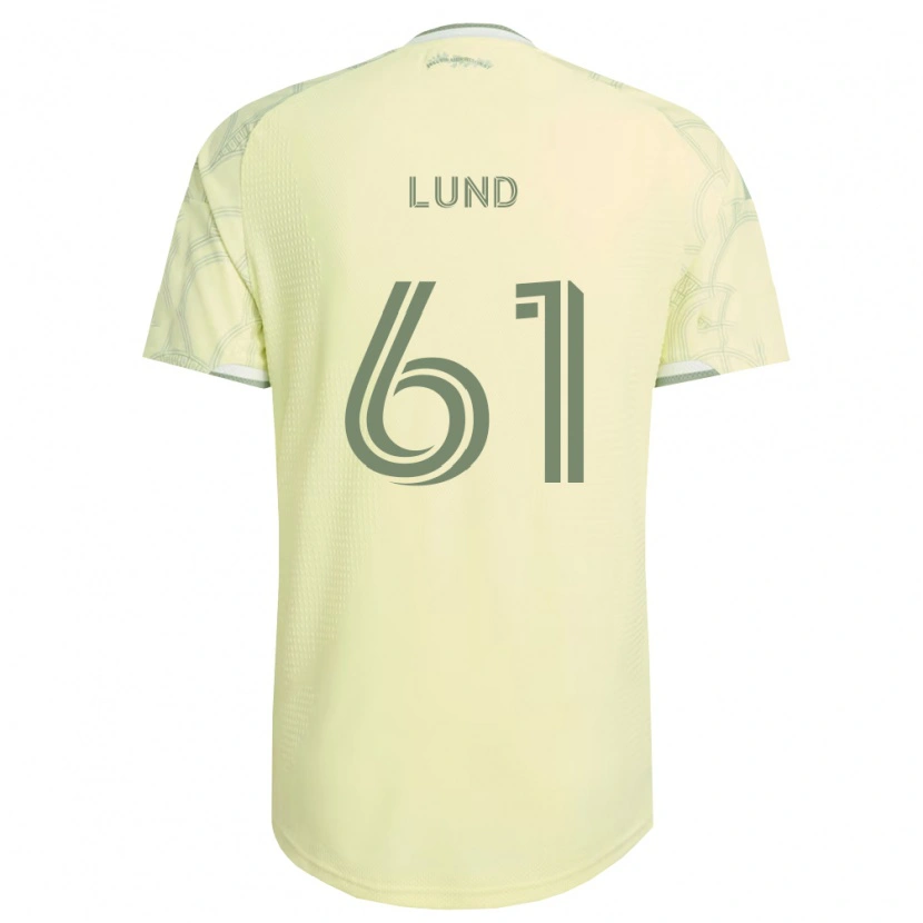 Danxen Kobiety Nicklas Lund #61 Beżowy Biały Wyjazdowa Koszulka 2026/27 Koszulki Klubowe