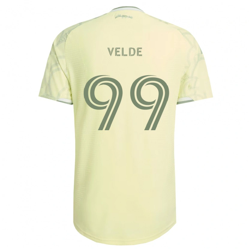 Danxen Kobiety Kristoffer Velde #99 Beżowy Biały Wyjazdowa Koszulka 2026/27 Koszulki Klubowe