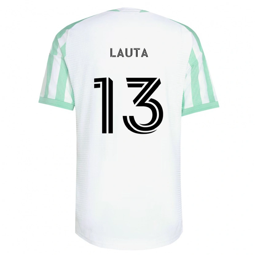 Danxen Kobiety Erik Lauta #13 Jasnozielony Czarny Biały Wyjazdowa Koszulka 2026/27 Koszulki Klubowe