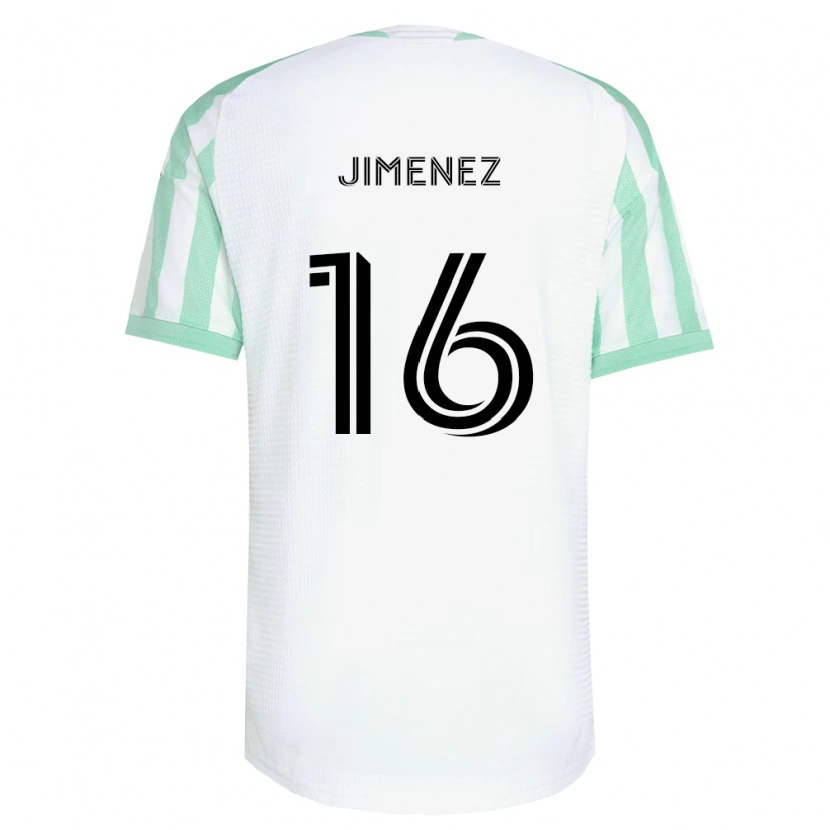 Danxen Kobiety Héctor Jiménez #16 Jasnozielony Czarny Biały Wyjazdowa Koszulka 2026/27 Koszulki Klubowe