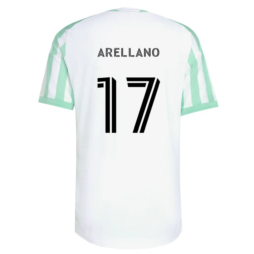 Danxen Kobiety Bryan Arellano #17 Jasnozielony Czarny Biały Wyjazdowa Koszulka 2026/27 Koszulki Klubowe