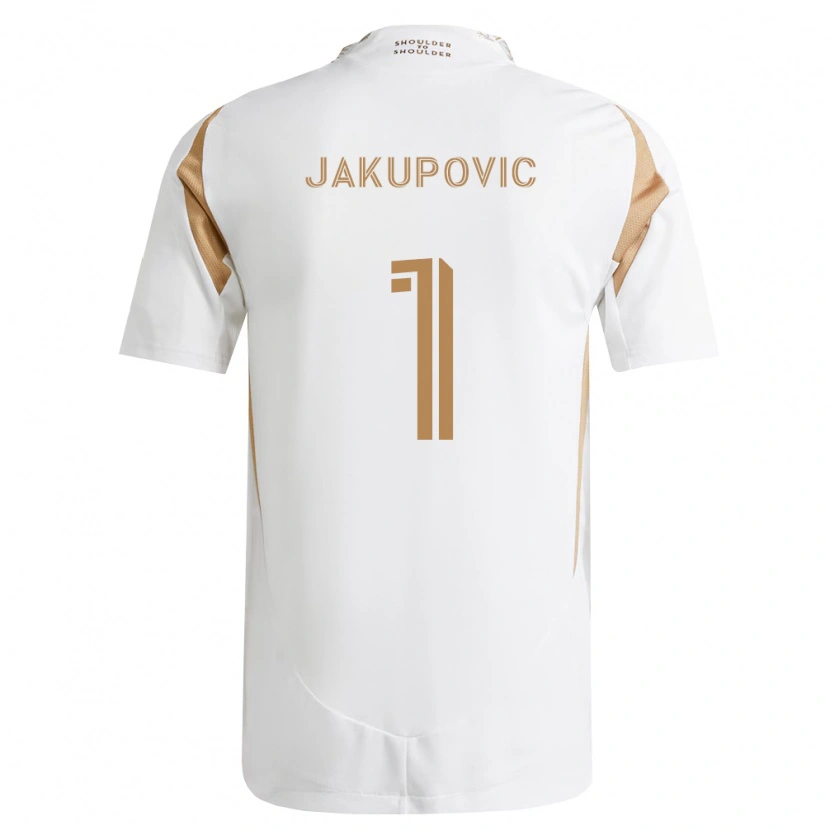 Danxen Kobiety Eldin Jakupovic #1 Biały Brązowy Wyjazdowa Koszulka 2026/27 Koszulki Klubowe