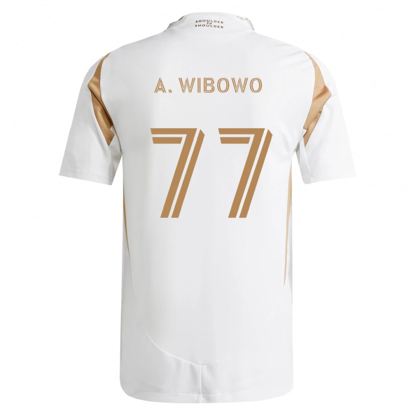 Danxen Kobiety Adrian Wibowo #77 Biały Brązowy Wyjazdowa Koszulka 2026/27 Koszulki Klubowe