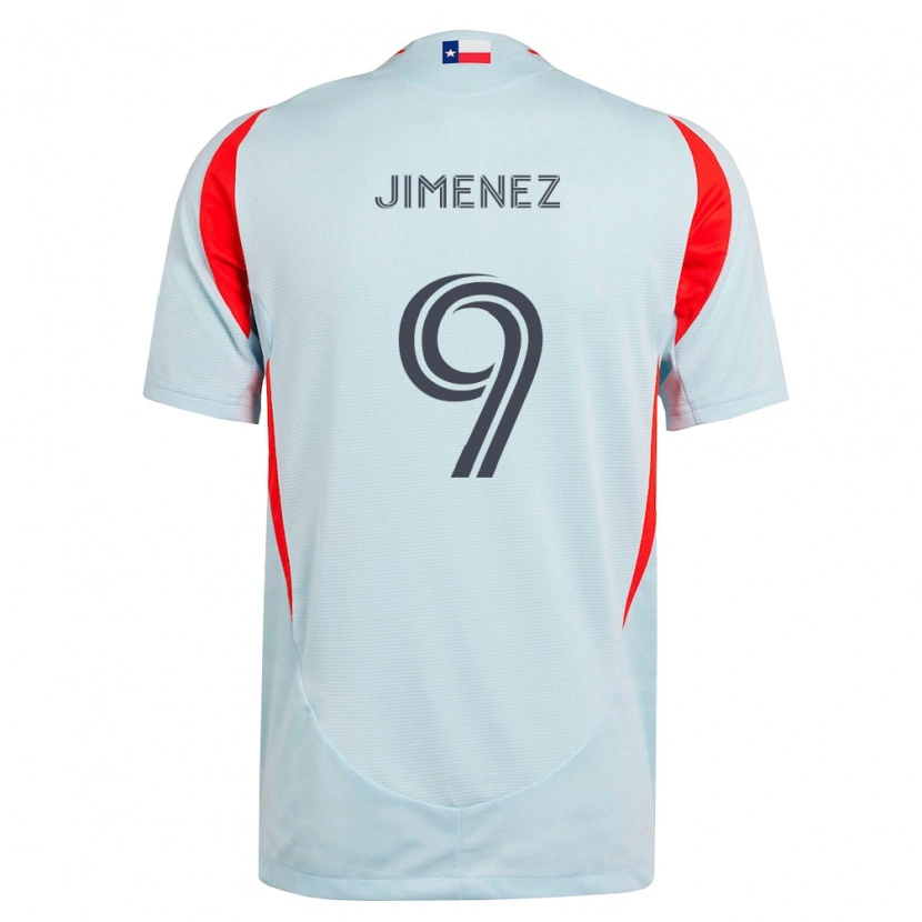Danxen Kobiety Jesús Jiménez #9 Ciemnoszary Biały Czerwony Wyjazdowa Koszulka 2026/27 Koszulki Klubowe