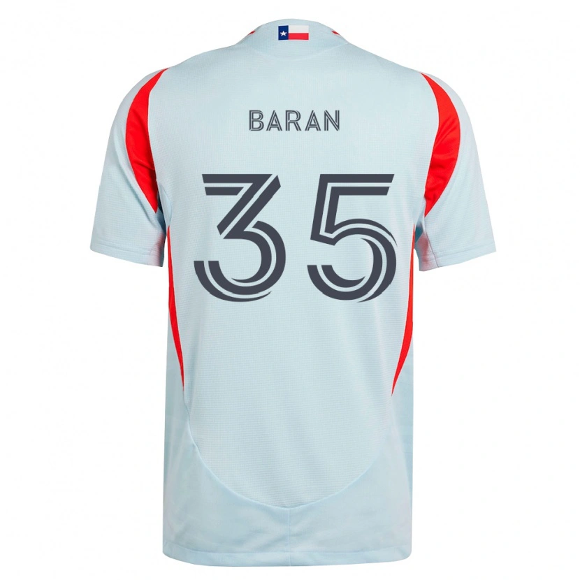 Danxen Kobiety Daniel Baran #35 Ciemnoszary Biały Czerwony Wyjazdowa Koszulka 2026/27 Koszulki Klubowe