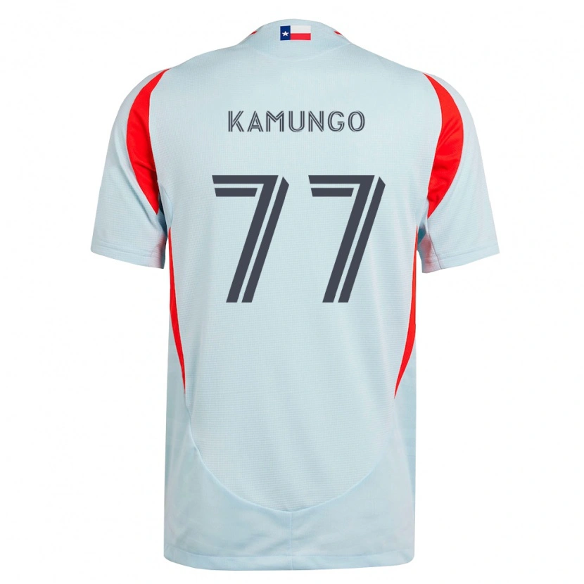 Danxen Kobiety Bernard Kamungo #77 Ciemnoszary Biały Czerwony Wyjazdowa Koszulka 2026/27 Koszulki Klubowe